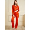YIMANIE Womens Pajamas Silk Satin Pajama Sets for Women Soft