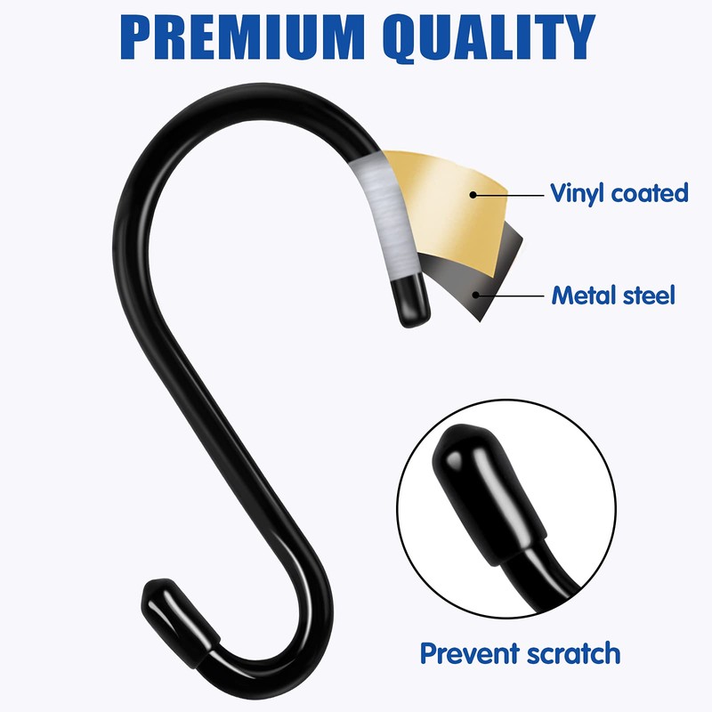 Bolatus Pack of 6 S Hooks Large 6 inches /
