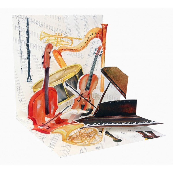 3D Pop Up greeting card - Classical Music