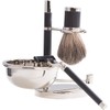 "Mach 3" Razor & Pure Badger Brush with Soap Dish
