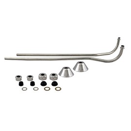 Westbrass D136-05 Double Offset Bath Supply, Polished Nickel