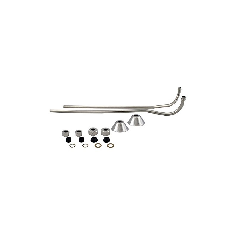 Westbrass D136-05 Double Offset Bath Supply, Polished Nickel