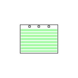 1/2" Green Bar Laser/Inkjet Paper, Data Presentation Form, 8 1/2 x 11 Landscape, 3 Top Holes, 20# Paper - 500 sheets/ream (23-0022)