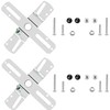 ECUDIS 4" Cross-Shaped Universal Light Fixture Crossbar, Lighting Crossbar with