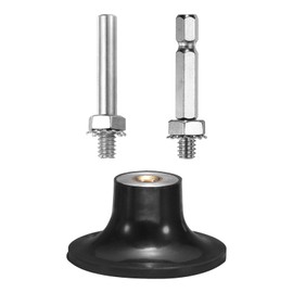 sourcing map 2" Discs Pad Holder Quick Change Discs 1/4" Shank Holder Mandrel for Die Grinder Sanding and Conditioning Discs, Black