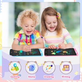 2 Pack LCD Writing Tablet 10 Inch Doodle Board Toddler Kids Toys Gifts, Drawing Tablet Drawing Pad, Kids Games Christmas Birthday Gifts Toys for 3 4 5 6 7 Years Old Girls Boys