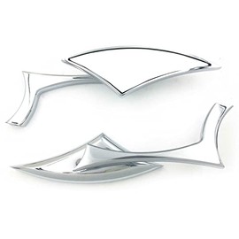 HTTMT MT346- Chrome Spear Blade Mini mirrors Compatible with Suzuk GSXR 600 750 1000 1300 Hayabusa GSX-R