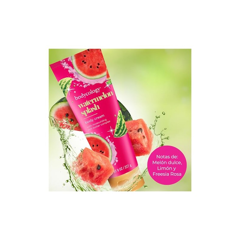 Bodycology Crema Corporal de Karité, Watermelon Splash, 8 oz