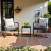 Devoko PP Patio Furniture Set 3 Piece All Weather Outdoor
