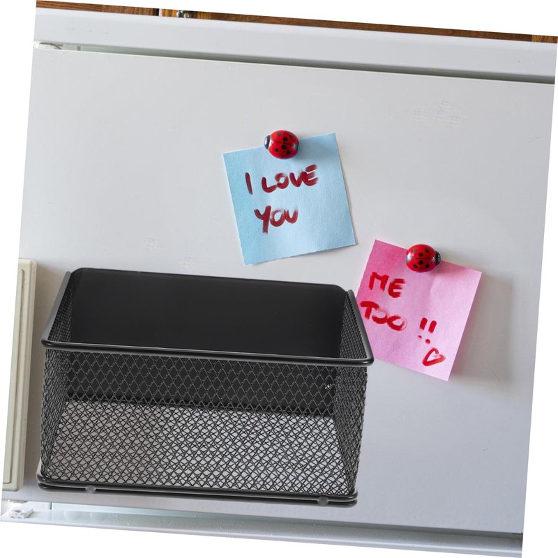 Mikinona Magnetic Fridge Side Organizer Compact Storage Basket for Kitchen