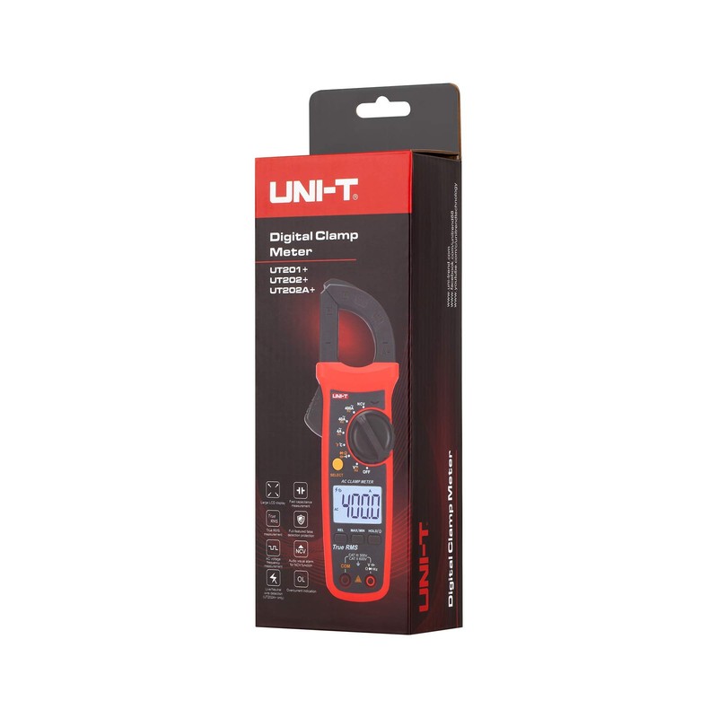 UNI-T UT201+/MIE0400 Digital Clamp Meter Voltage Measurement AC/DC Circuit and