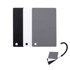 JJC 3-in-1 Color Checker Camera Gray Card 18% White Balance Card White Balance Card Black Card White Card Gray Card Anti-glare Digital Calibration Camera Checker Exposure