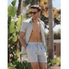 UOUA 2 Piece Short Sets for Men Summer Beach Outfits
