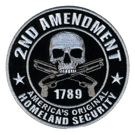 Hot Leathers PPA5950 Homeland Security 2nd Amendment Support Patch (4" Width x 4" Height)