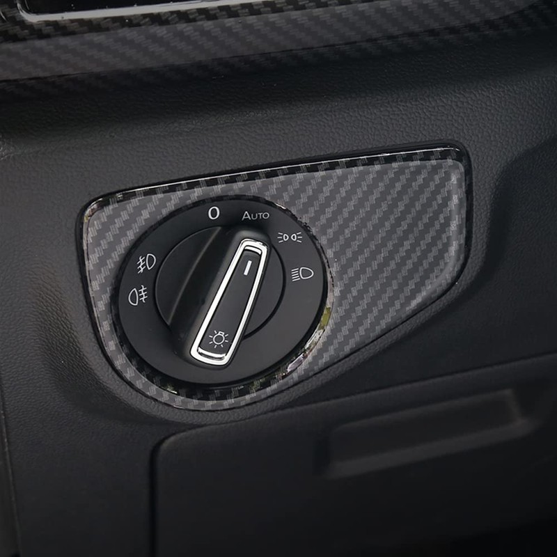 CHICHENKJ Headlight Control Switch Cover for Volkswagen Atlas 2018 2019
