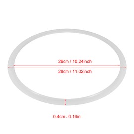 Pressure Cooker Washer, Pressure Cooker Seal Ring, Rubber Sealing Ring, Multiple Sizes, Flexible, Cover Fixing, Easy Installation, Inner Diameter: 8.7 inches (22 cm), 9.4 inches (24 cm), 10.2 inches