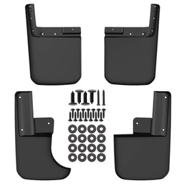 Mud Flaps Compatible with 2020 2021 2022 2023 Gladiator, Molded Splash Guards Set Premium Heavy Duty Molded Mud Flaps Guards Splash Flares Front & Rear 4 Piece Set (NOT FITS Rubicon)