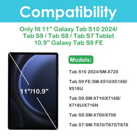 ProCase 1 Pack Screen Protector for Galaxy Tab S10 2024/ Tab S9 FE 10.9"/ S9 2023/ Tab S8 2022/ Tab S7 2020 11", Hardness Tempered Glass Screen Film Guard for Galaxy Tablet SM-X720/X510/X710/X700/T870