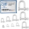 NietFullThings 10 pieces 4 mm stainless steel round shackles made