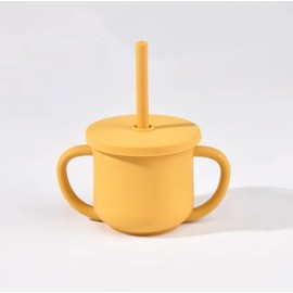 Trainer Sippy Cup for Babies and Toddlers – BPA-Free | Leak-Resistant with Twist-Off Lid and Soft Silicone Straw – 3.2 oz | Food-Grade | 6 Months+ | 1 Pack