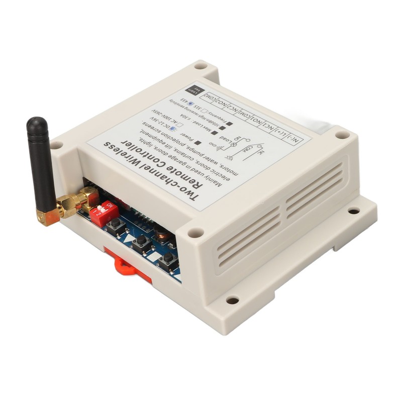 Wireless Remote Control Switch Relay 2CH Controller Receiver Transmitter 433Mhz