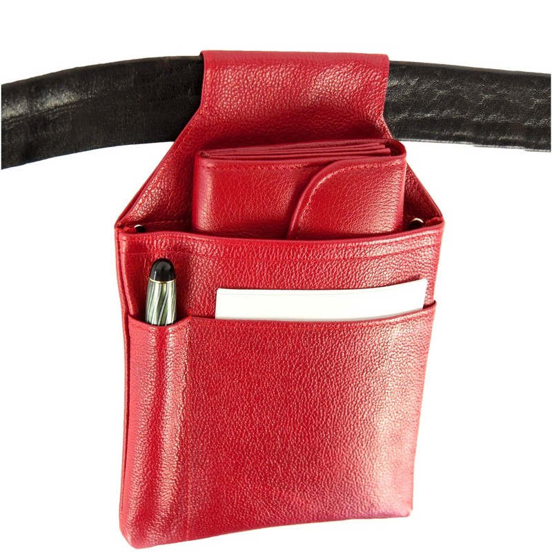 hamosons 1009 Professional Waiter's Holster Nappa Leather Light Red