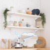 Gisafai 10 Pack Shelf Bracket Adjustable Shelving Brackets Single Track