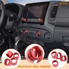 Aunginsy Center Console Air Conditioner Volume Knob Button Circle Cover