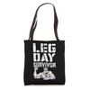 Leg Day Survivor Funny Bodybuilder Gym Squat Training Muscle Tote