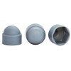 Grey M8 (13mm Wrench) Plastic Nut and Bolt Protective Dome