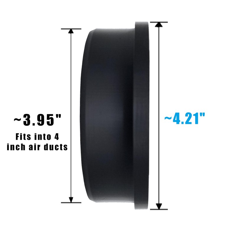 Air Duct Screen and Carbon Filter for 4 Inch Ducts;