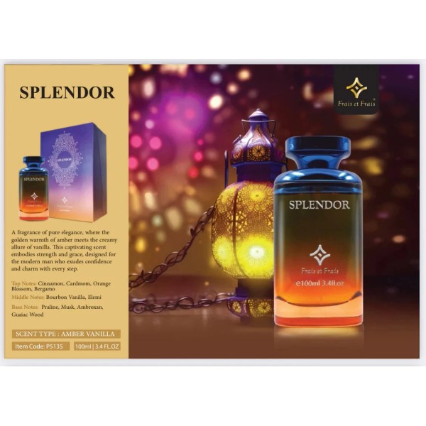 Frais et Frais Perfumes Splendor EDP Spray for Men 100