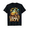 Golden Birthday Boys Bday Toddlers Birthday Party Decoration T-Shirt