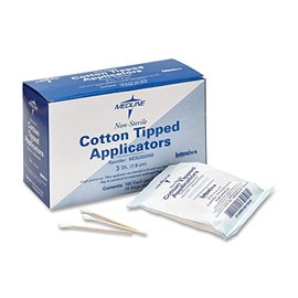 Medline Industries, Inc MDS202050 Cotton Tip Applicator, 3", Nonsterile, 1000/BX, White