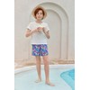 Haloumoning Boys Swim Trunks with Compression Liner Kids Drawstring Bathing