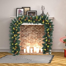 nacyvcos Christmas Garland, 3.9 ft (1.8 m), Christmas Mall, Christmas Wreath, Party Decoration, Wisteria, Garden Decoration, Christmas Ball, Christmas Tree, Decoration, Stylish, Ornament, Christmas