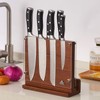 ENOKING Magnetic Knife Block with Acrylic Shield, Double Side Kitchen