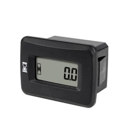 Runleader Digital LCD Operating Hour Counter, AC/DC 5 V to 277 V, Maintenance Total Operating Hours, Data Storage, Waterproof Design for Lawn Mower Generator Motorcycle Golf Cart