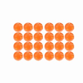 KOMUNJ Air Flow Practice Golf Balls, 26 holes Mini Golf Practice Ball Flight Hollow 42mm, Golf Training Balls Plastic for Indoor Outdoor Value Pack of 24, Orange