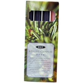 Root Candles Advent Candles, Set of 4