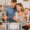 Tessco 4 Pcs Pasta Strainer, 4.7" x 5.2'' Stainless Steel