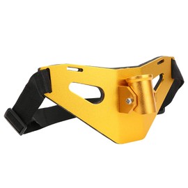Soporte de caña de pescar acolchado con cardán de superficie de cinturón, cinturón de lucha de pesca de cintura de 100-140 cm, aleación de aluminio para piscina de corriente Pesca(31*13*8cm-Golden)