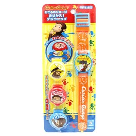 Curious George Kisekae Digi Watch 3 Types Cover Watch (2971)