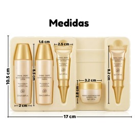 Crema Caracol Reparación Hidratante Antiedad Kit Viaje 5pz F Tipo De Piel Todo Tipo De Piel
