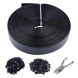 Zadery Chain Link Fence Tape,250ft×1.85in, Fence Privacy Strip, One Hole Punch&200 Fasteners, Suitable for Terraces, Patio, Gates, Swimming Pool, Black