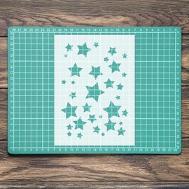Star Shape Stencil: Mylar Airbrush Wall Art Painting Crafts - 190 Micron| DIY-A6 Stencil - Design Size (90mm 65mm)