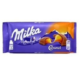 Milka Caramel 100g (1 Bar) Delicious Tasty And Twisty Treat Gift Hamper For Birthday,Christmas Sold By Kidzbuzz