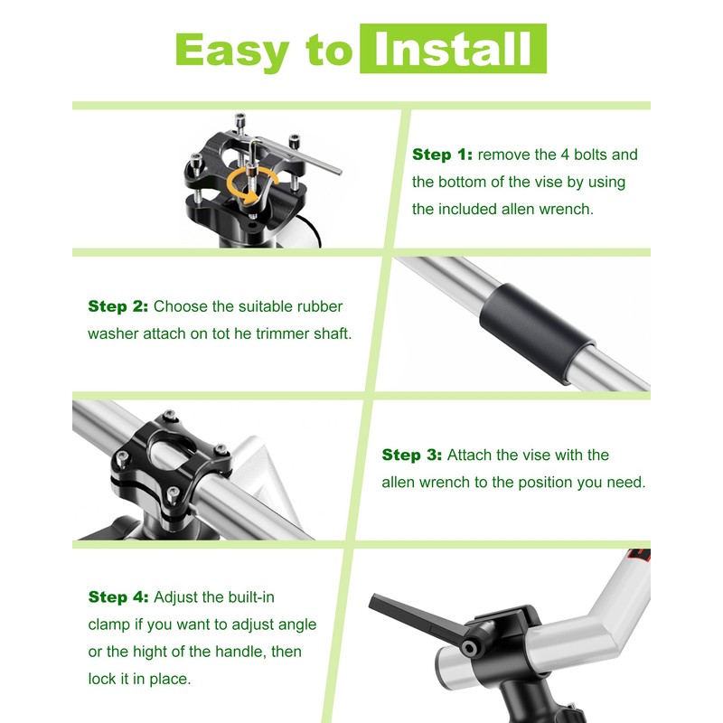 NFie Upgraded Weed Eater Handle, String Trimmer Handle Extension Back