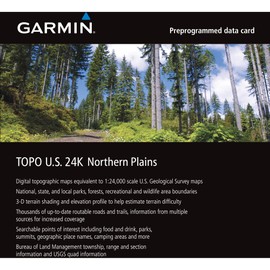 Garmin TOPO! 2009 Northern Plains/North Dakota/South Dakota/Minnesota/Nebraska/Iowa Map microSD Card