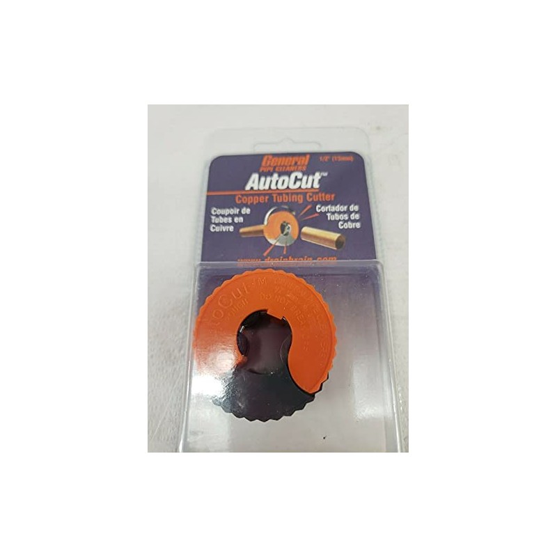 General Pipe Cleaners ATC12 1/2-Inch AutoCut Copper Tubing Cutter, Black,